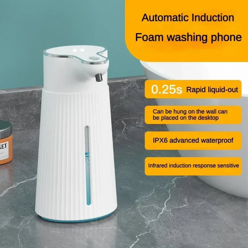 Automatic Soap Dispenser Touchless 400ml Rechargeable Electric 2 Level Adjustable