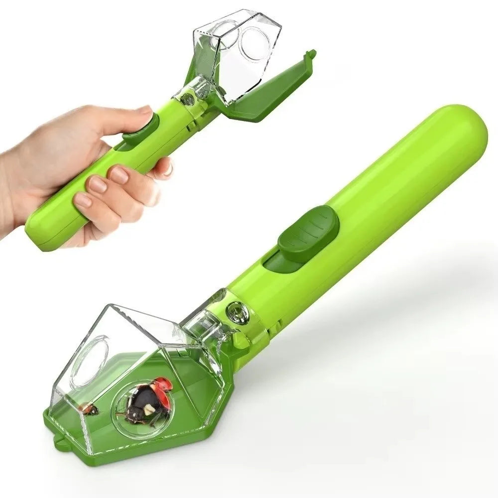 Multifunctional Portable Insect Catcher Safe Release Mechanism Push Type Handheld Insect Trap Comfortable Grip Garden Accessory