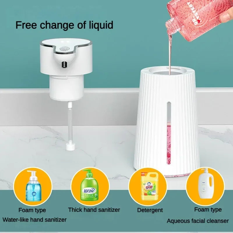 Automatic Soap Dispenser Touchless 400ml Rechargeable Electric 2 Level Adjustable